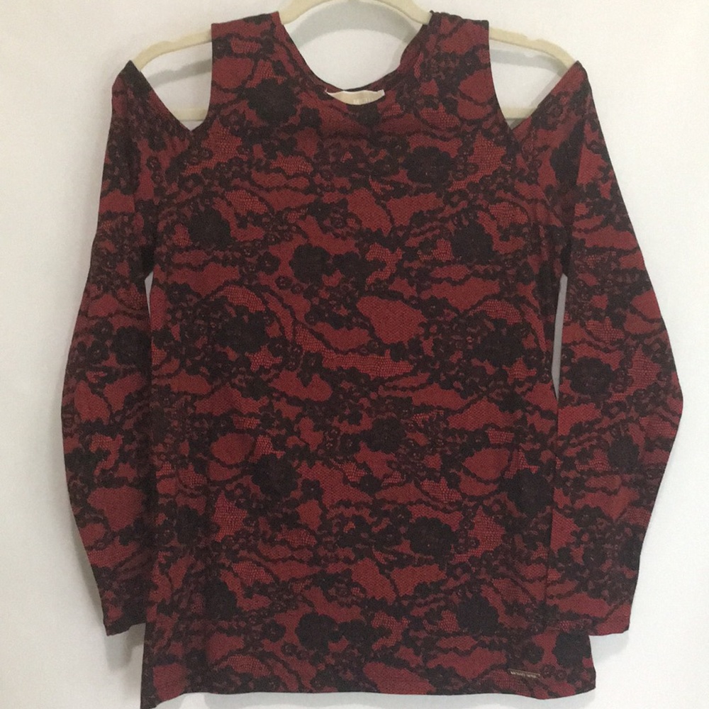 Michael Kors basic cold shoulder top